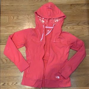 North face zip up sweatshirt